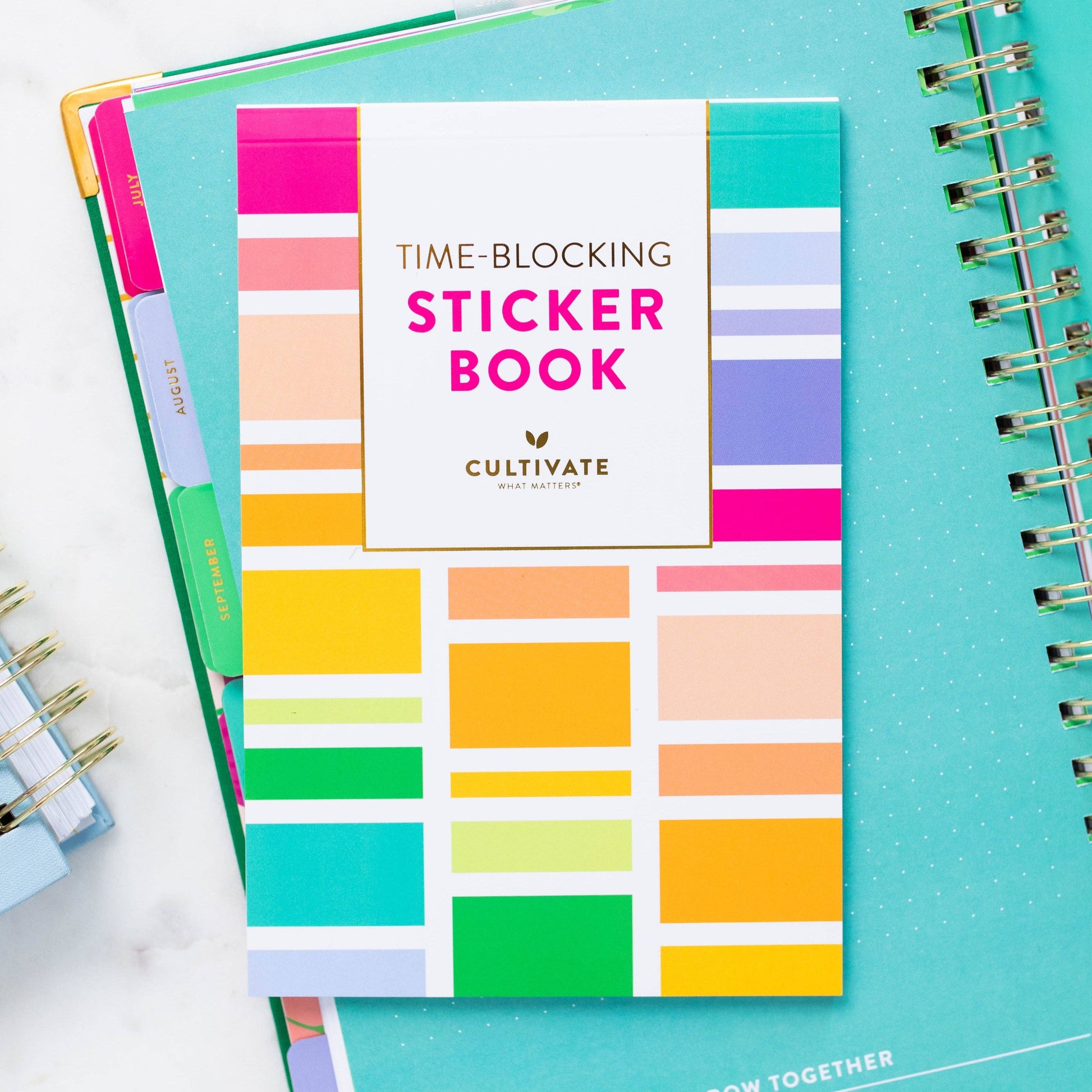 Time Blocking Sticker Book