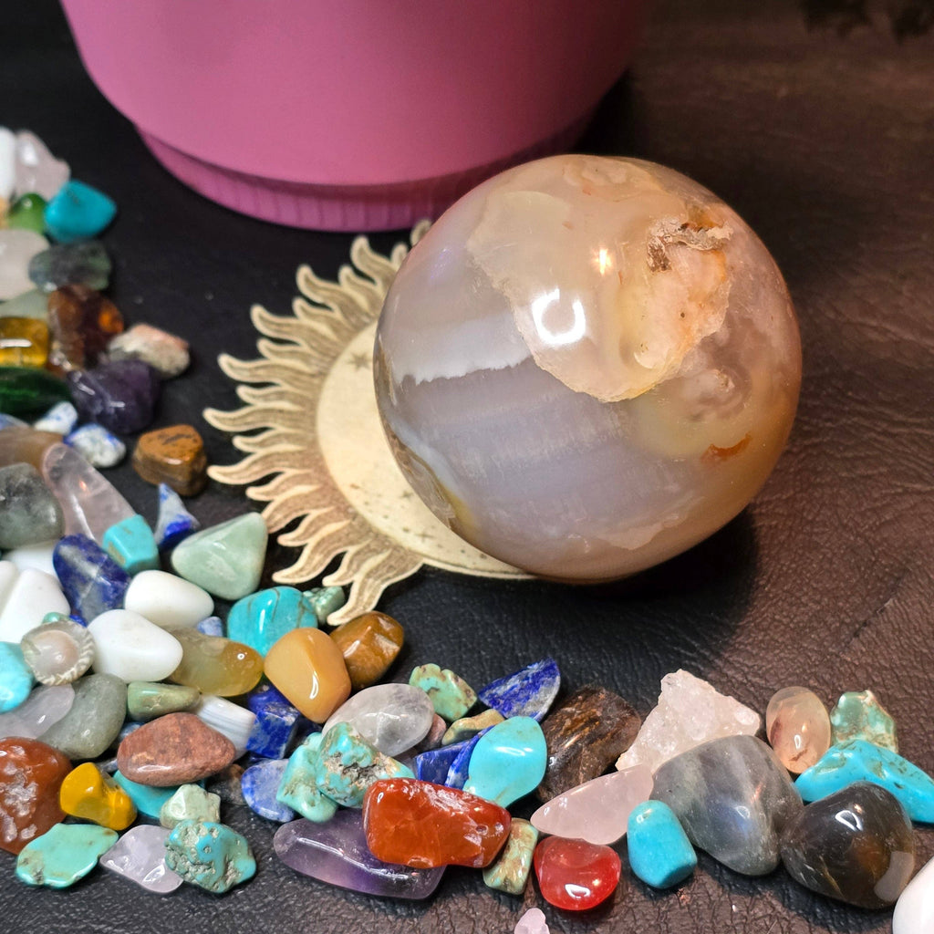 Crystal Sphere Stand - Asst Designs