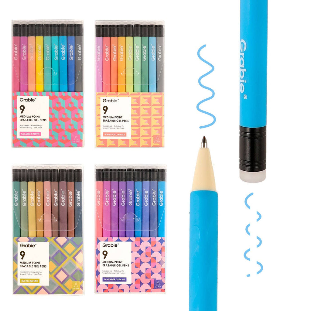 Medium Point Erasable Gel Pen Set