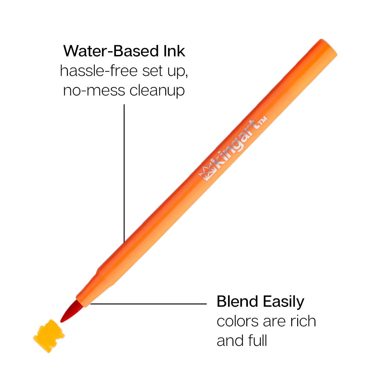 Coloring Brush Markers 12 Colors