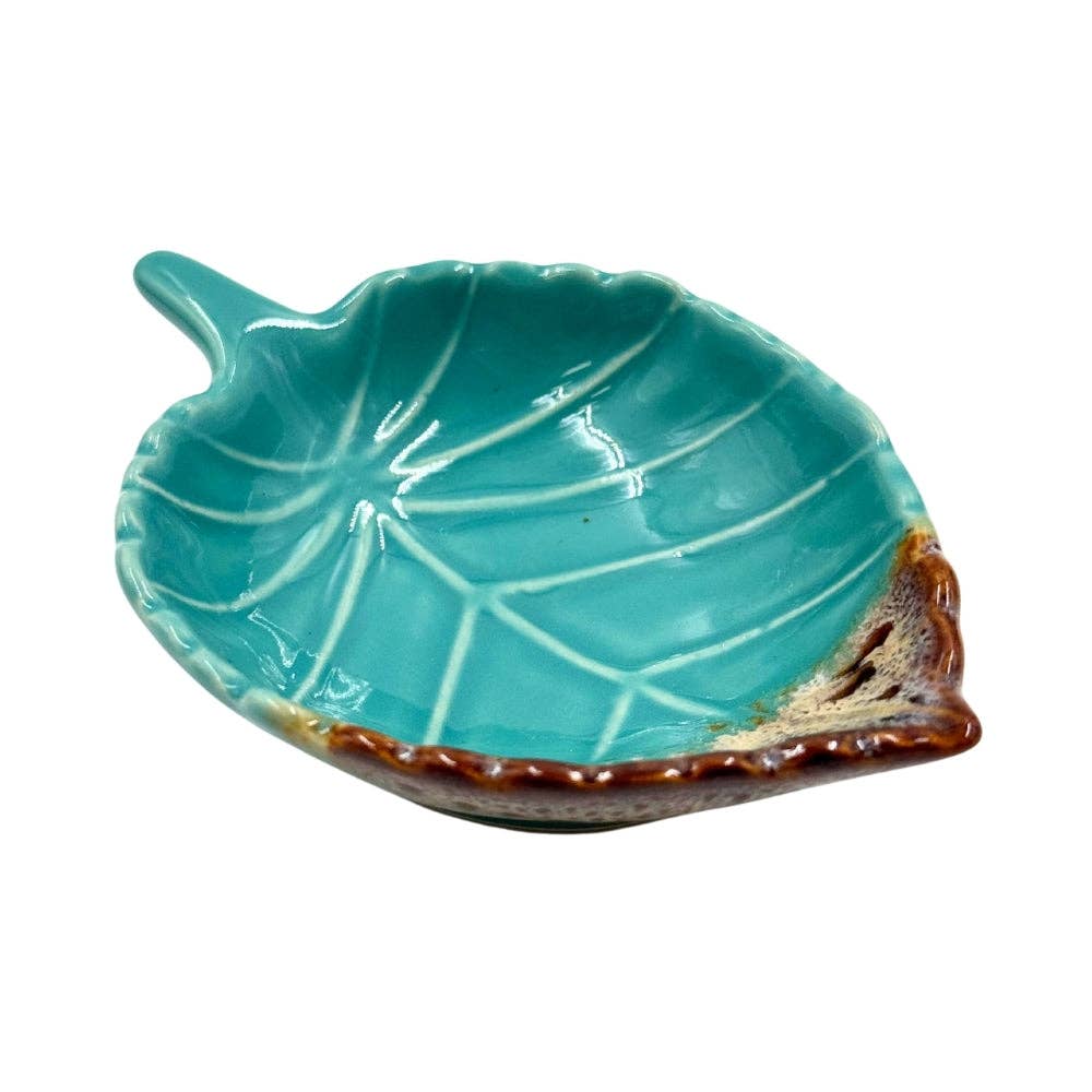Ceramic Leaf Trinket Dish - Assorted