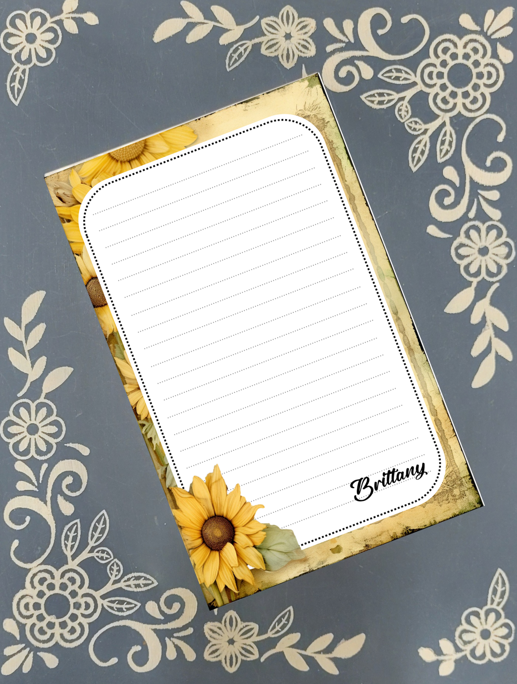 Notepad Sunflower Stationery