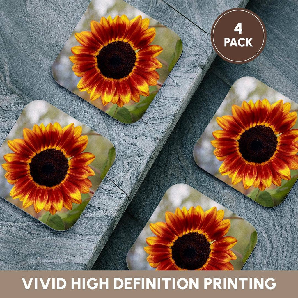 Sunflower in full bloom, Soft Coaster