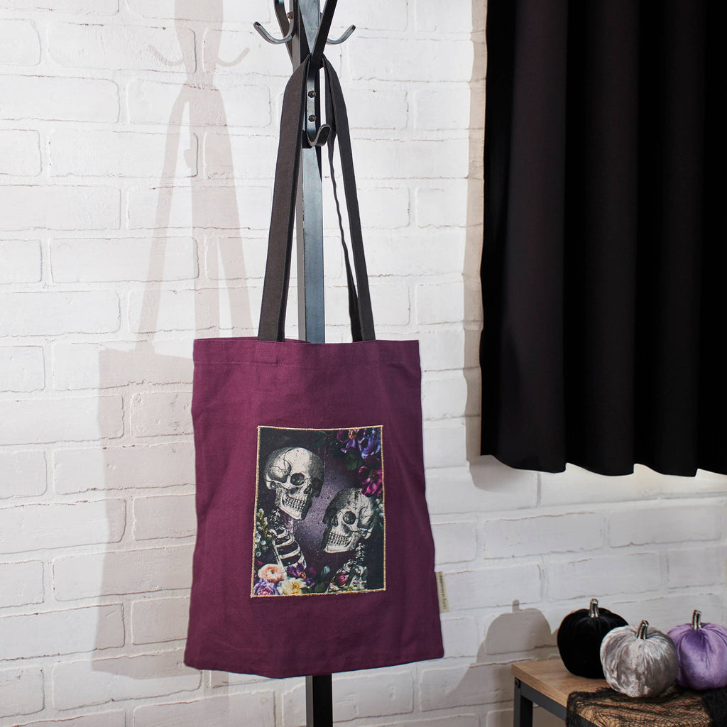 Skeleton Couple Tote