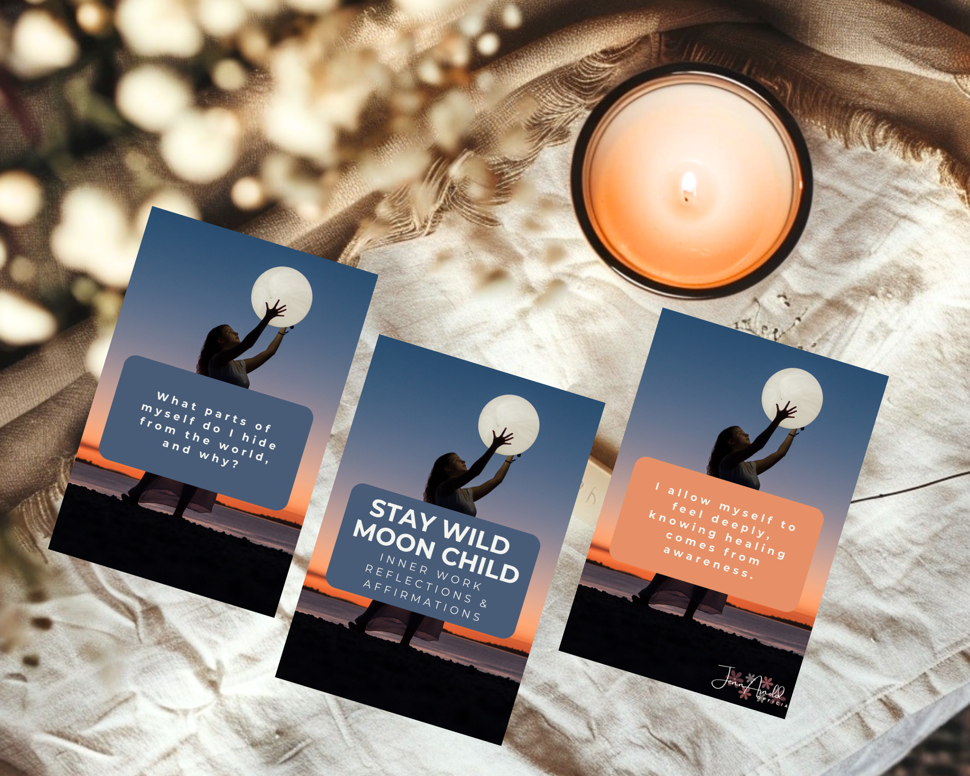 Affirmation Card Deck: Stay Wild Moon Child (Professional Print)