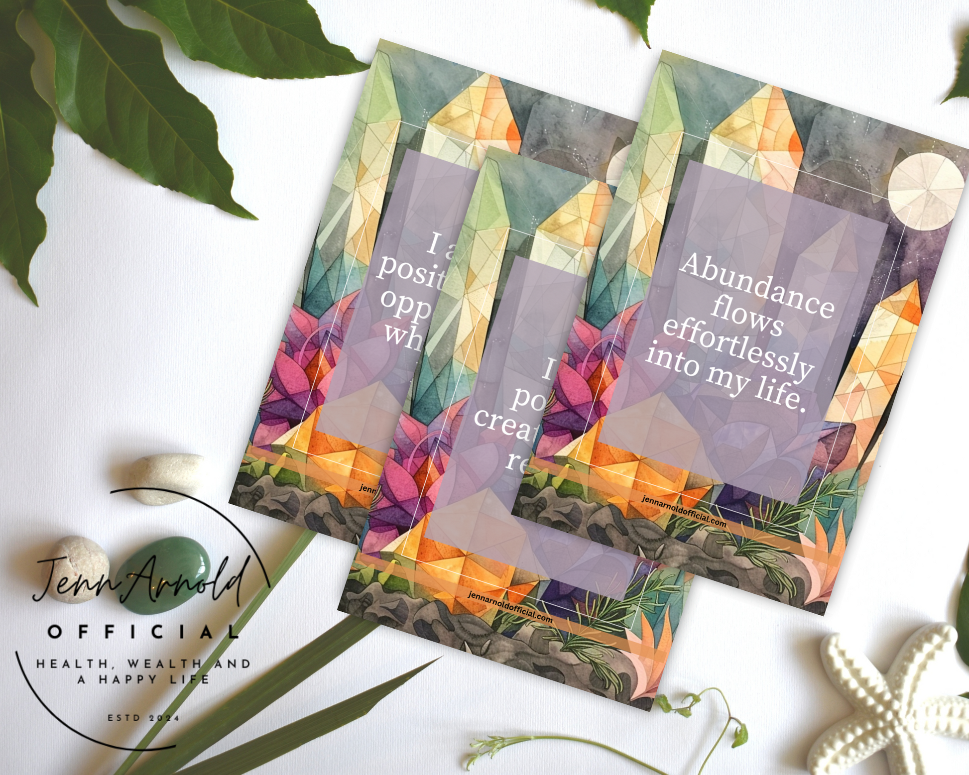 Affirmation Card Deck: Abundance (Professional Print)