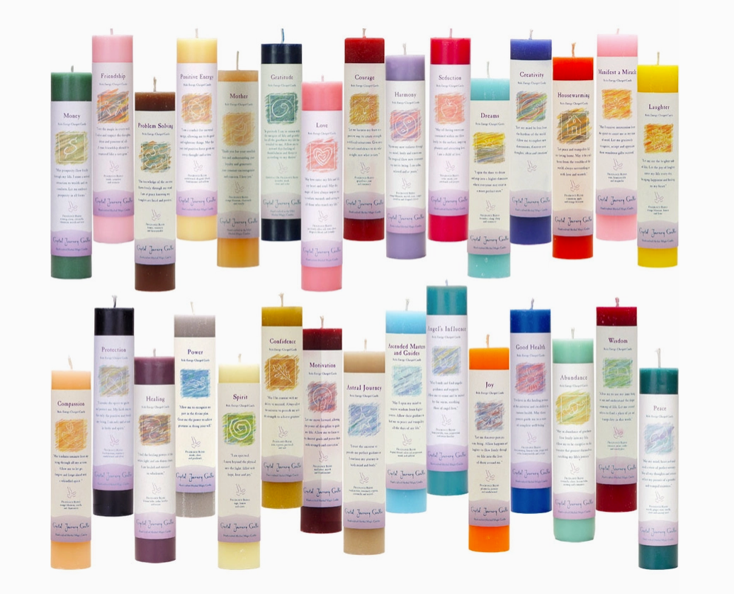 Reiki Herbal Pillar Candle