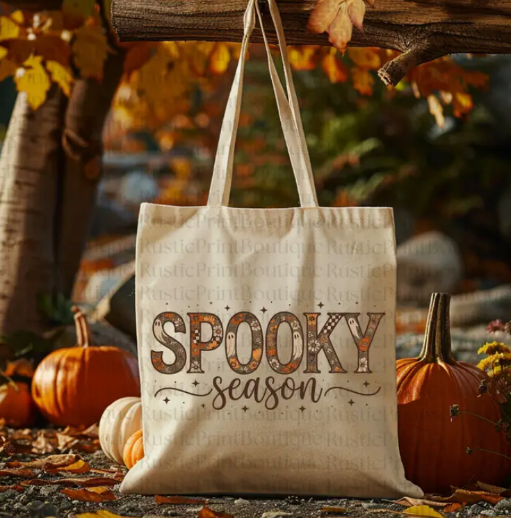 Fall Tote Bag Autumn Tote Halloween Tote Spooky Season Tote
