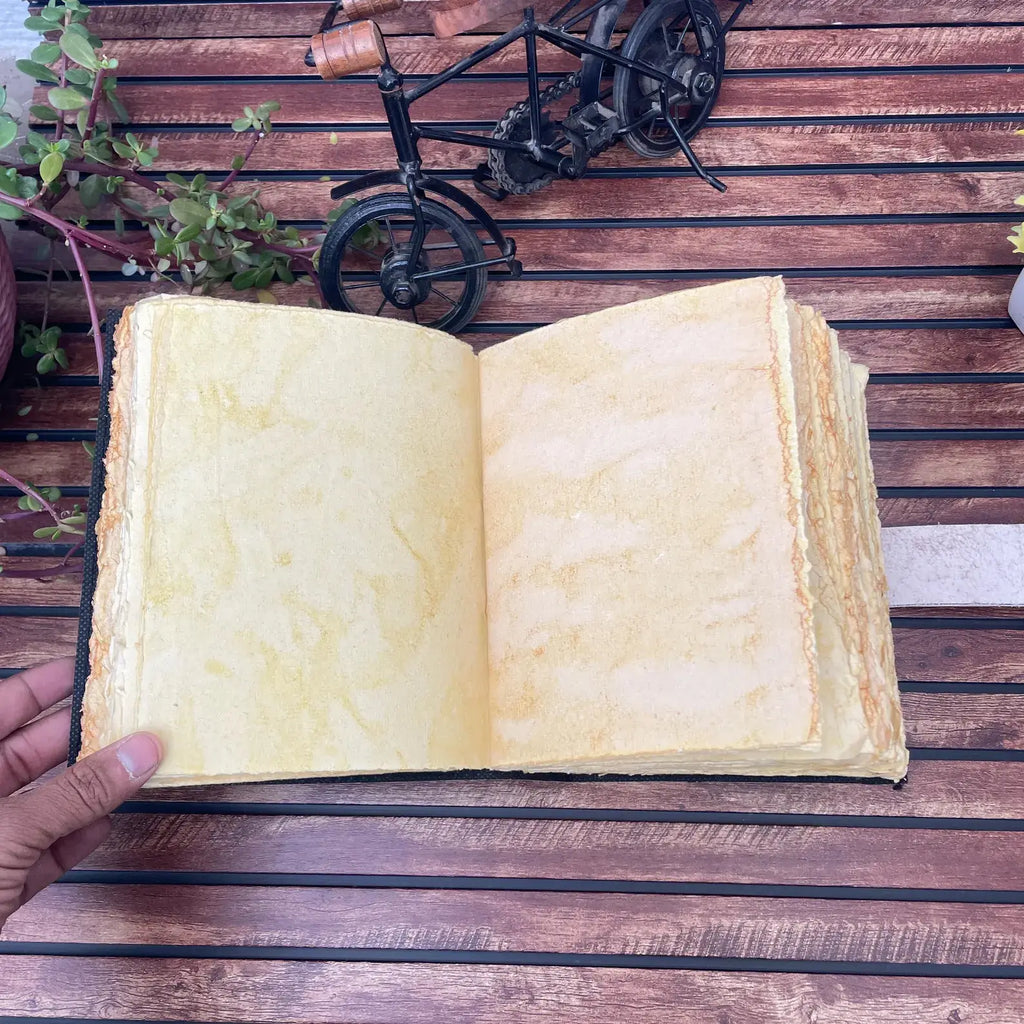 Sea Turtle - Leather Journal Blank Vintage Notebook