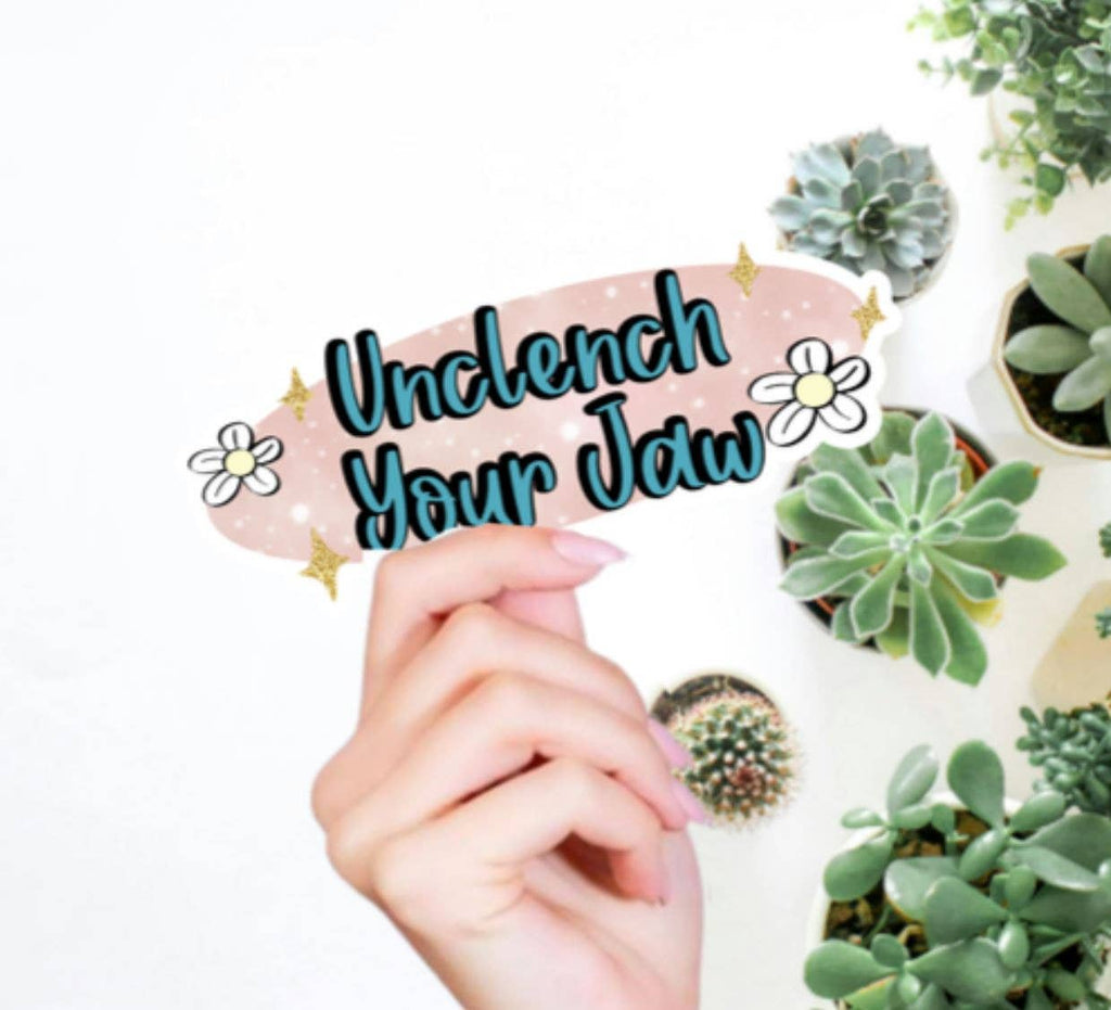 Boho Unclench Your Jaw Sticker