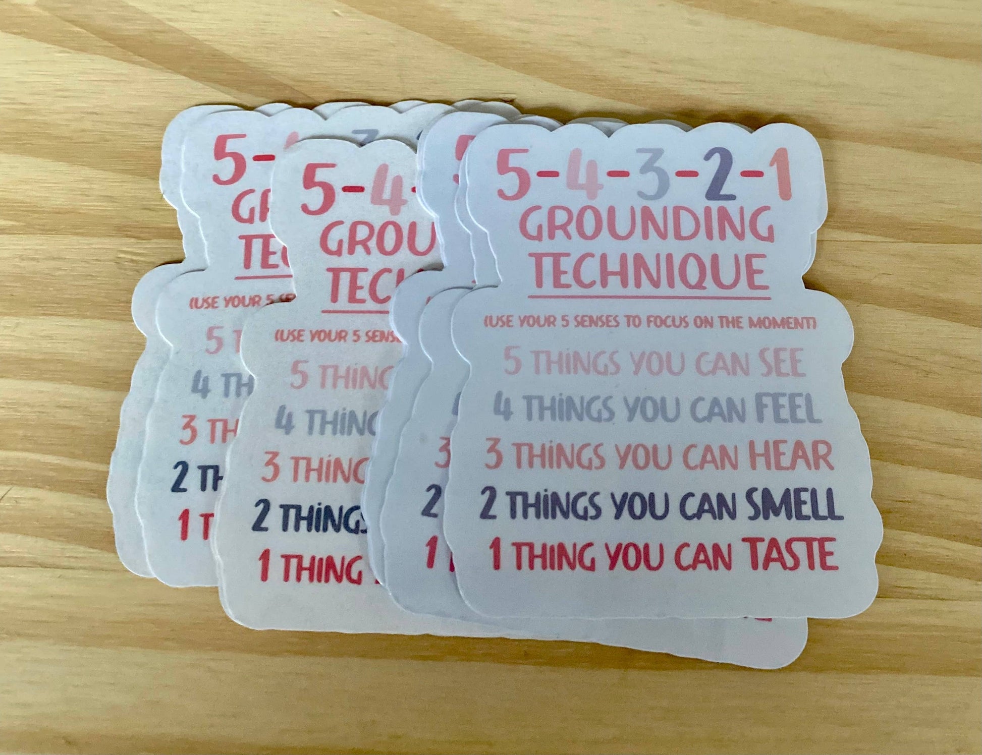 Mental Health Sticker " Grounding Techniques"