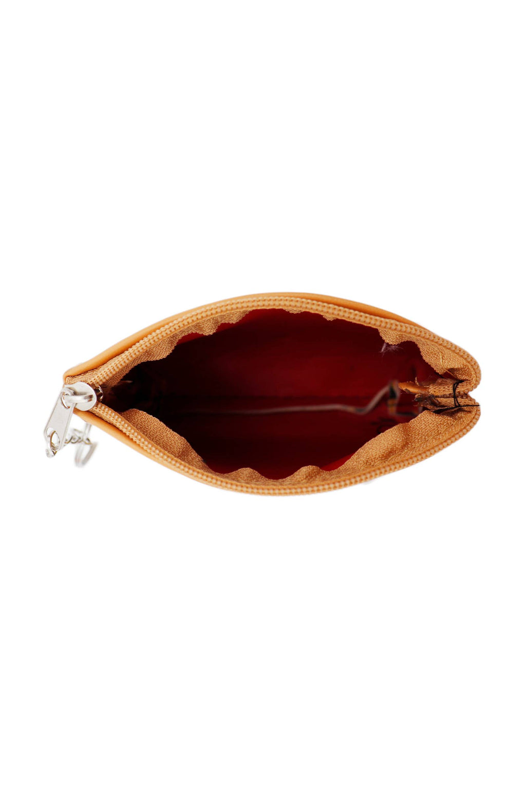 Sunflower Zippered Vegan PU Leather Coin Purse