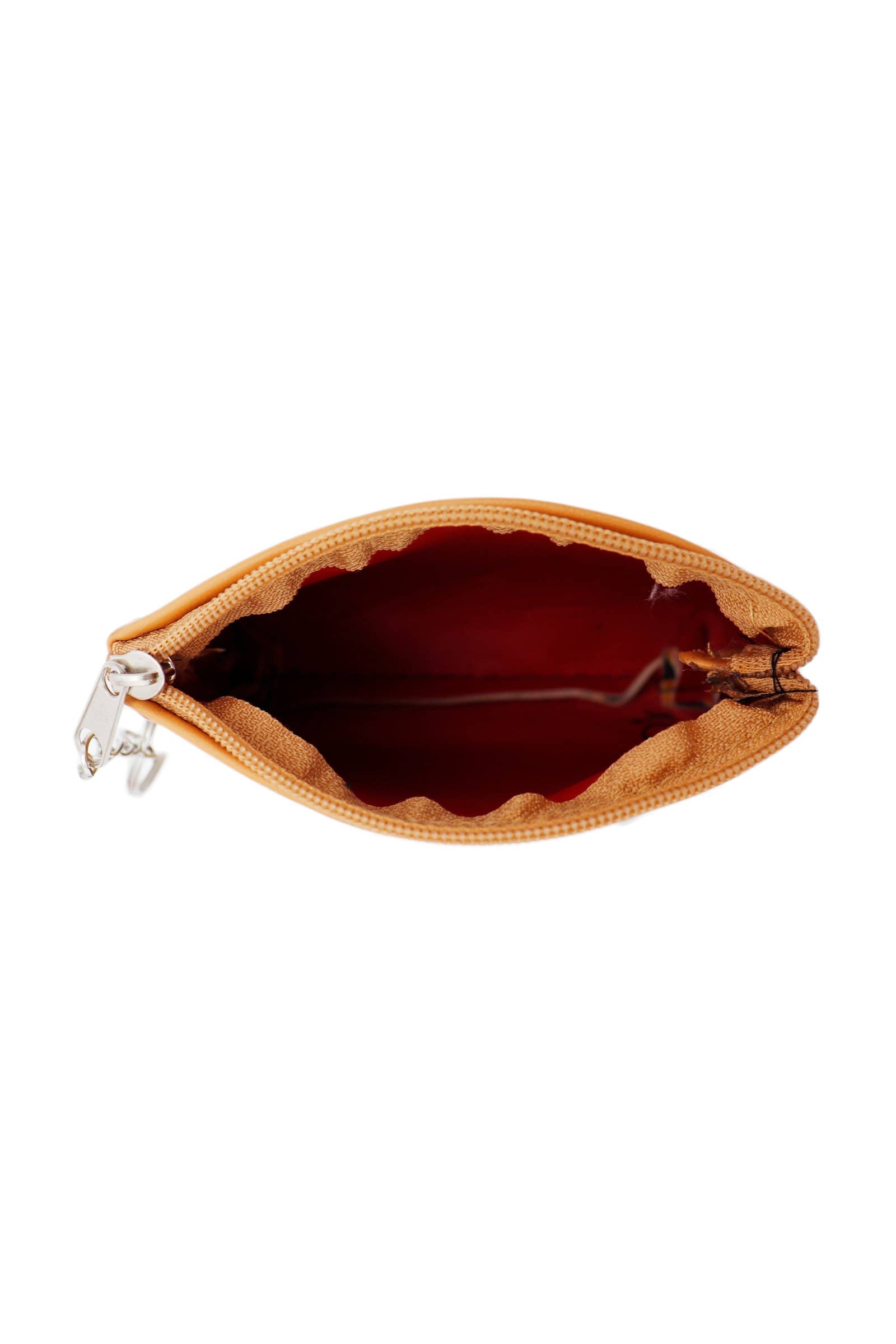 Sunflower Zippered Vegan PU Leather Coin Purse
