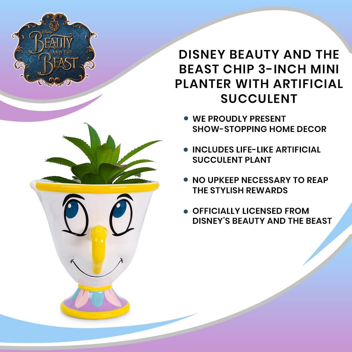 Disney Beauty and the Beast Chip Mini Planter