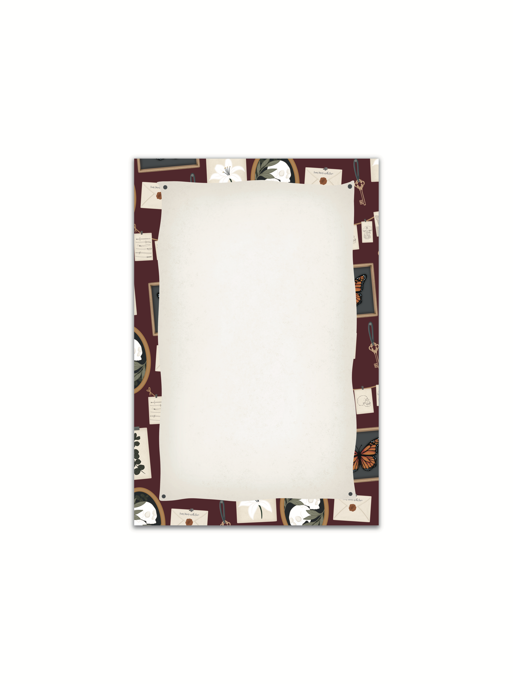 4x6 Dark Academia Notepad | Bookish Reader Notepad