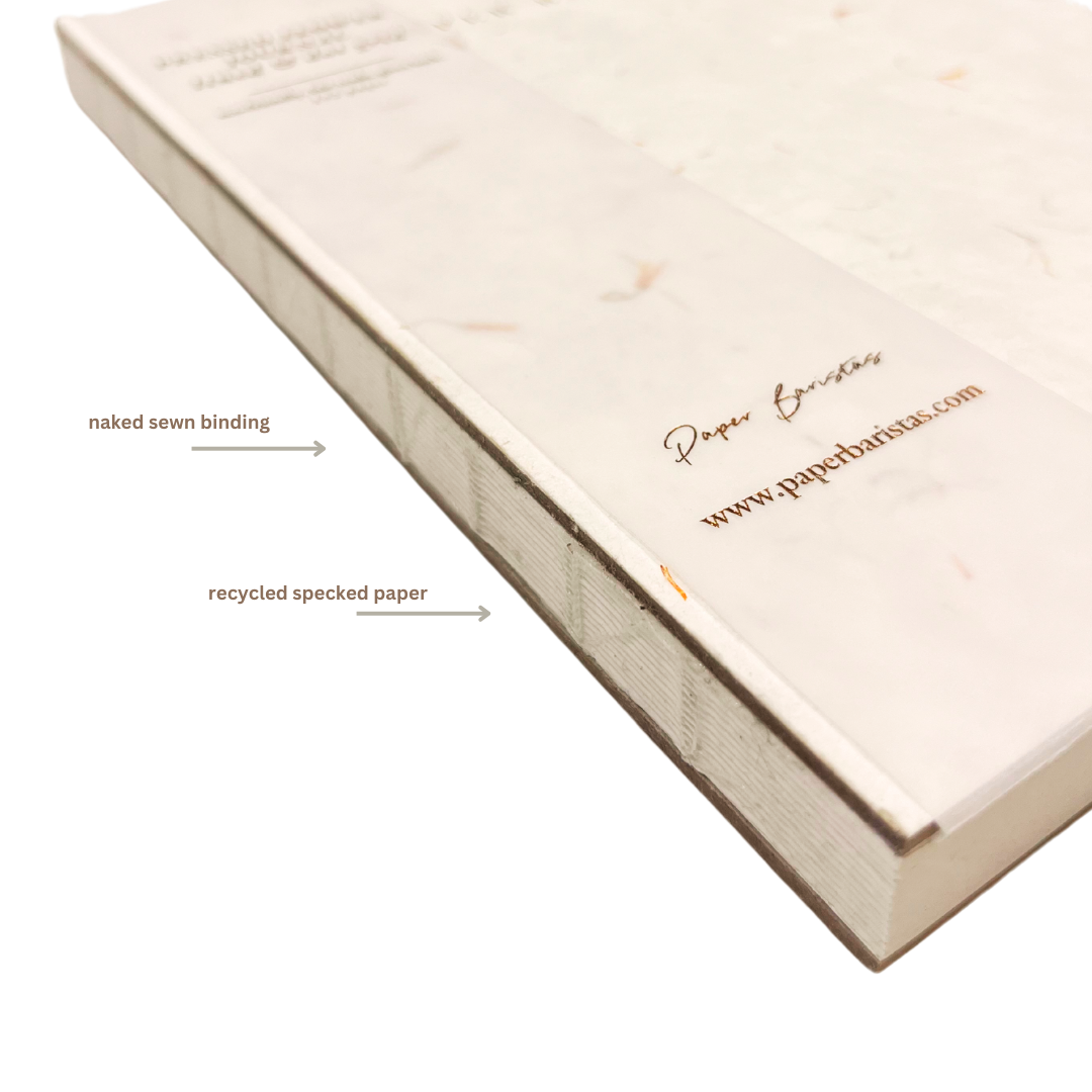 Journal Notebook Planner | Dot Grid Lined Petal Seed Paper