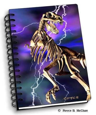 3D Royce Notebook 4" x 6" - T-Rex