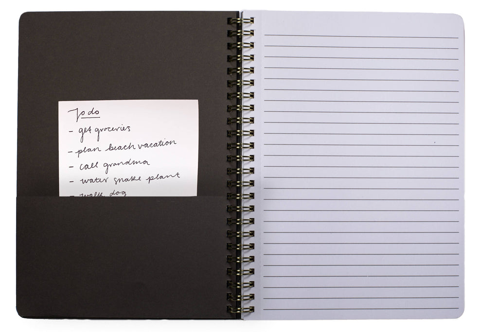 Mini Notebook, Floral Gold