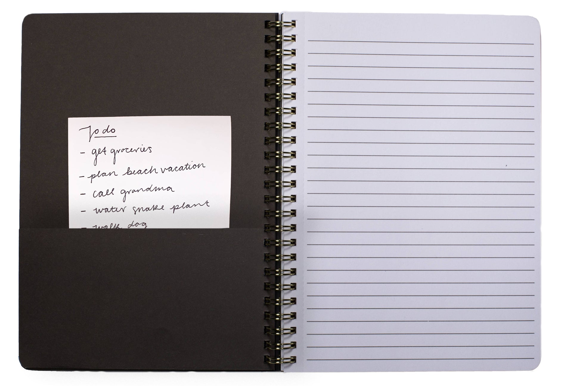 Mini Notebook, Floral Gold