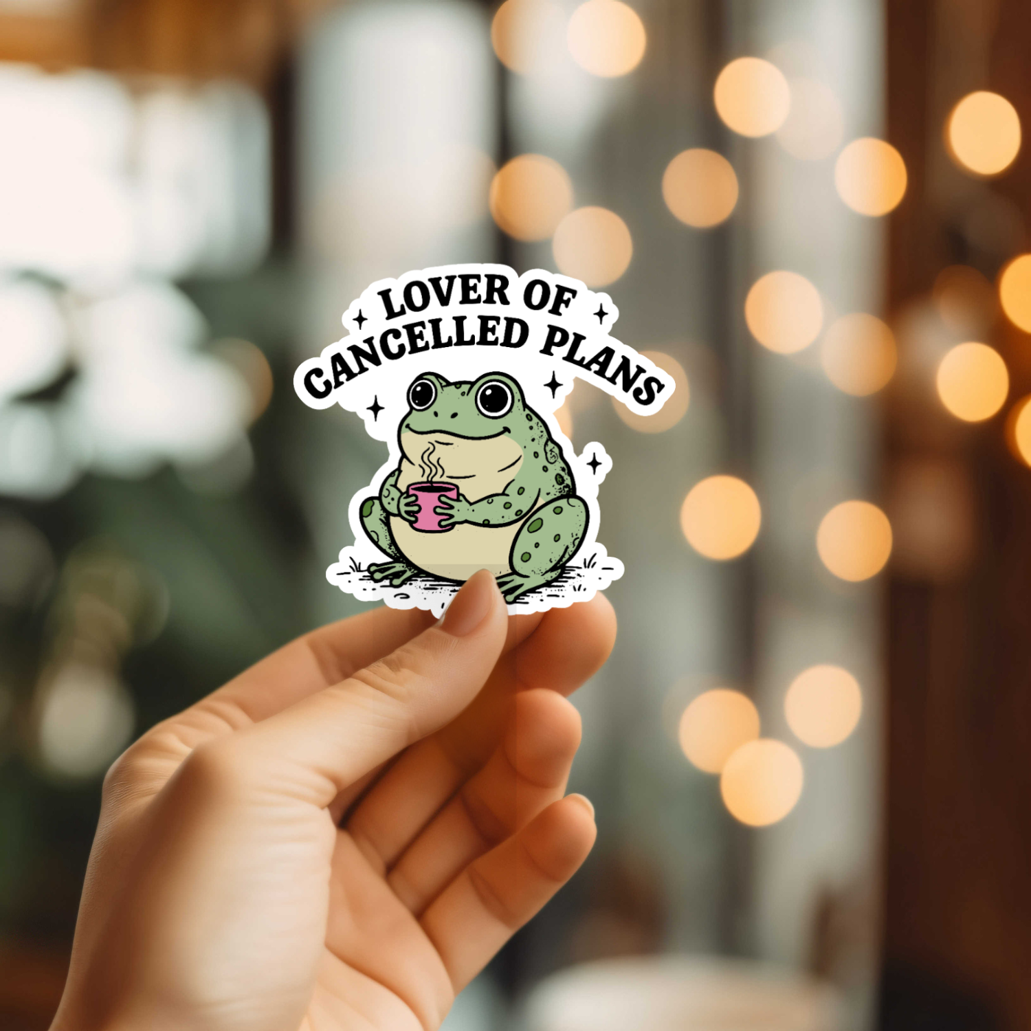 Funny Lover Of Cancelled Plans Vinyl Sticker