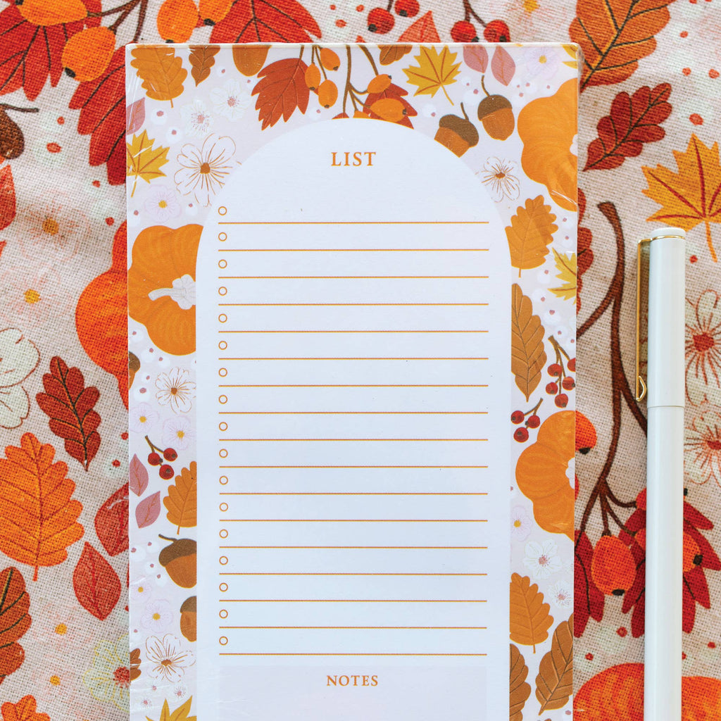 Pumpkin Patch Market List Notepad