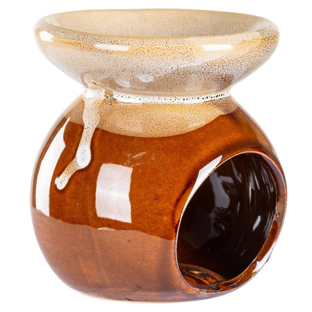 FLOWER CERAMIC OIL BURNER