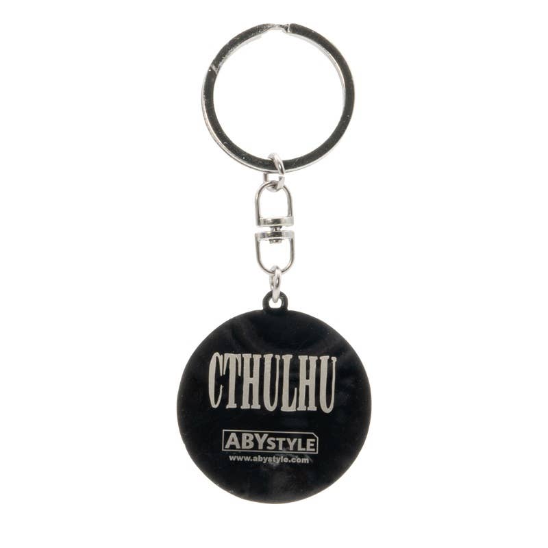 Cthulhu Necronomicon Metal Keychain Multicolored