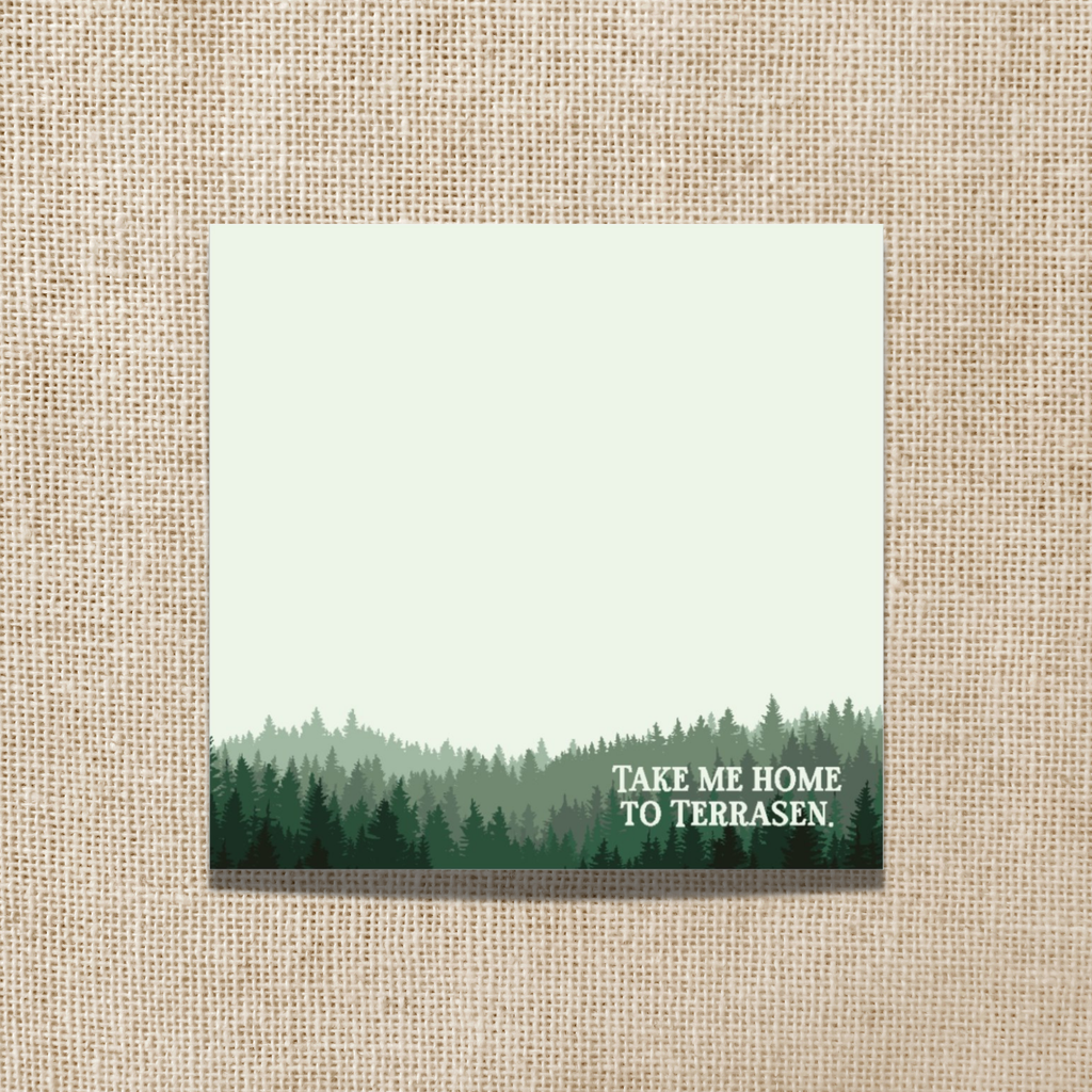 Take Me Home to Terrasen Sticky Notes | Book Lover, Fandom