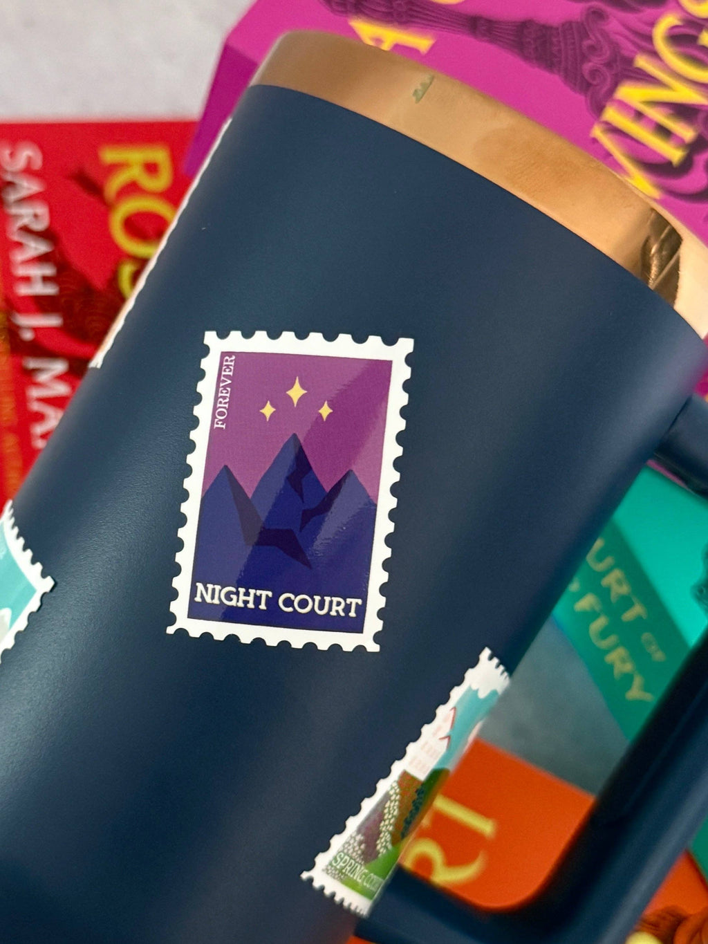 ACOTAR Courts of Prythian Sticker Sheet – 8 Stamp Stickers