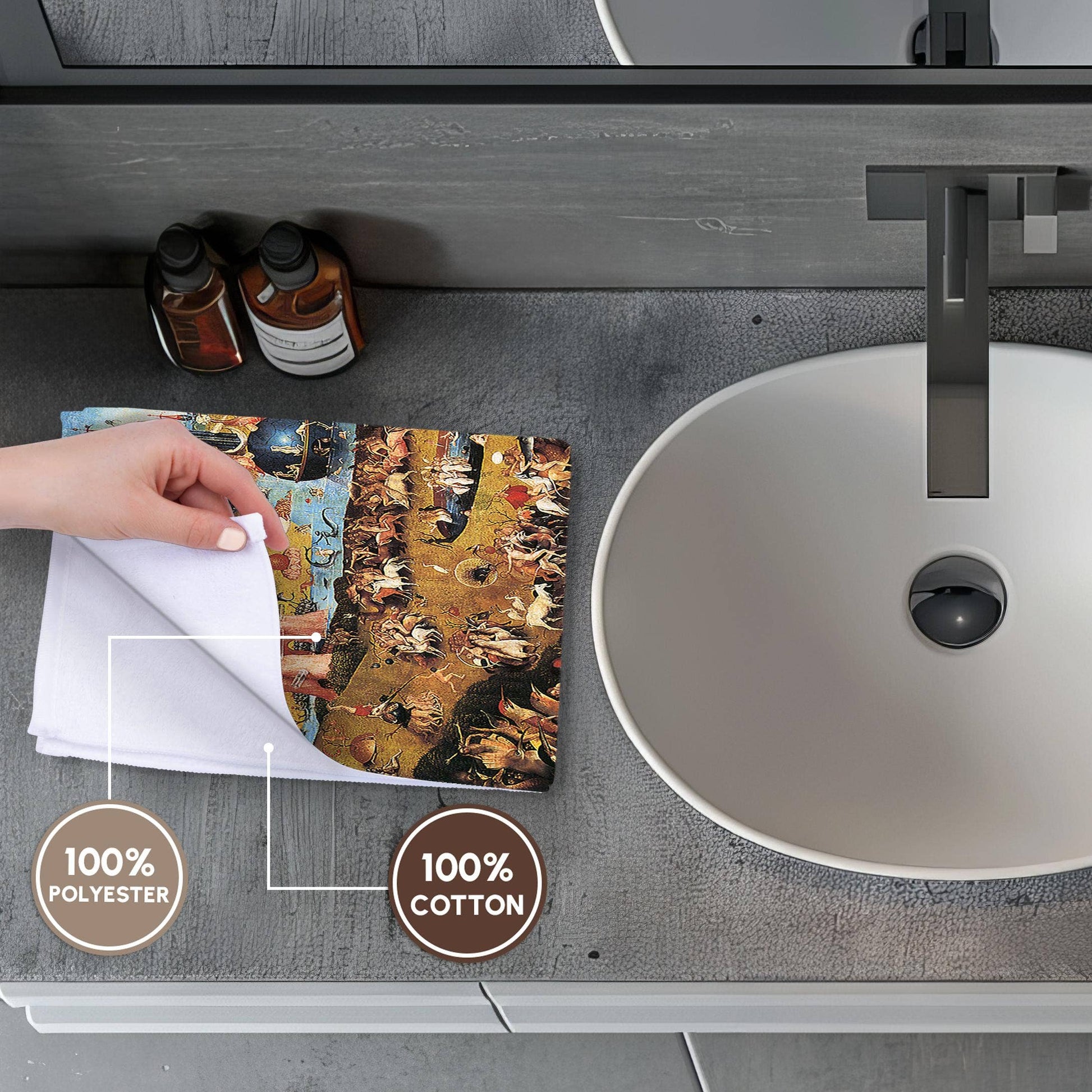 3dRose, Garden of Earthly Delights by Hieronymus Bosch, Towel