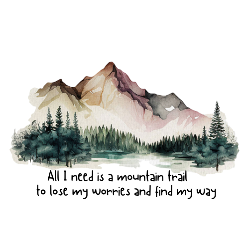 SERENE MOUNTAIN STICKER