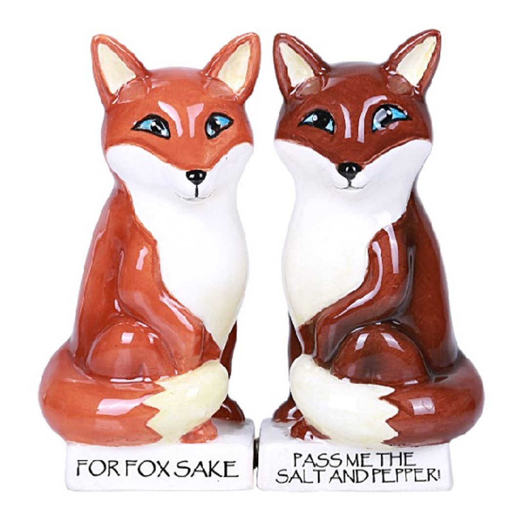 Foxes Salt and Pepper Shaker Set