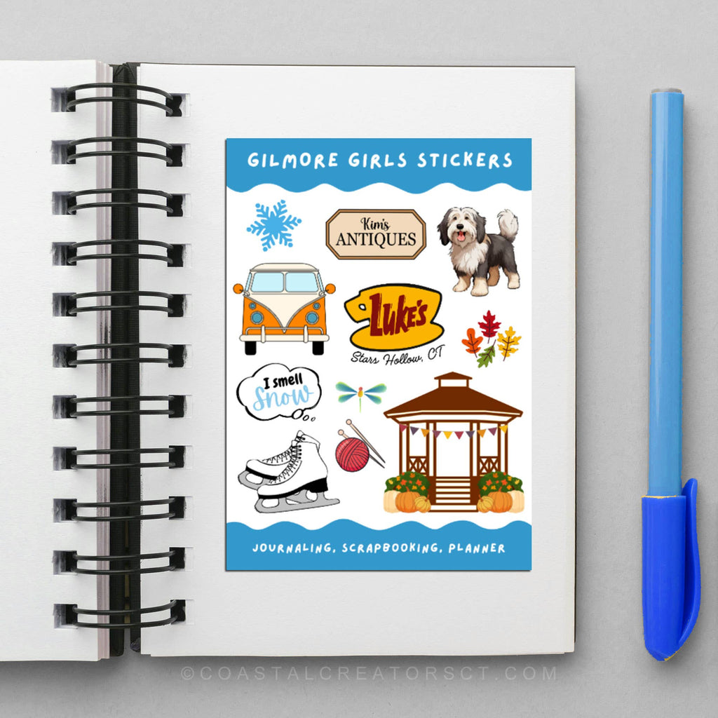 Gilmore Girls Inspired Sticker Sheet FALL (Packaged)