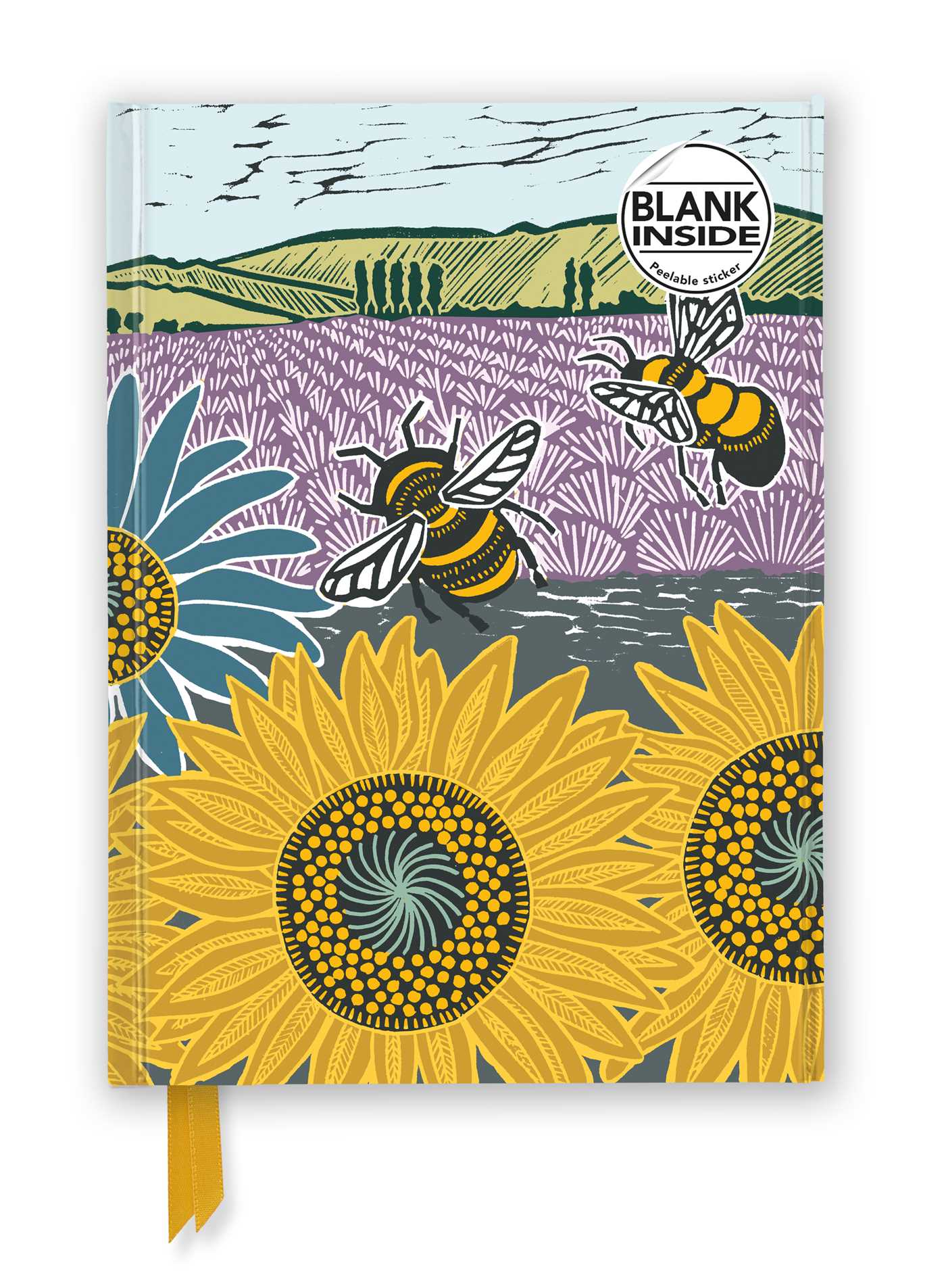 Kate Heiss: Sunflower Fields Blank Journal