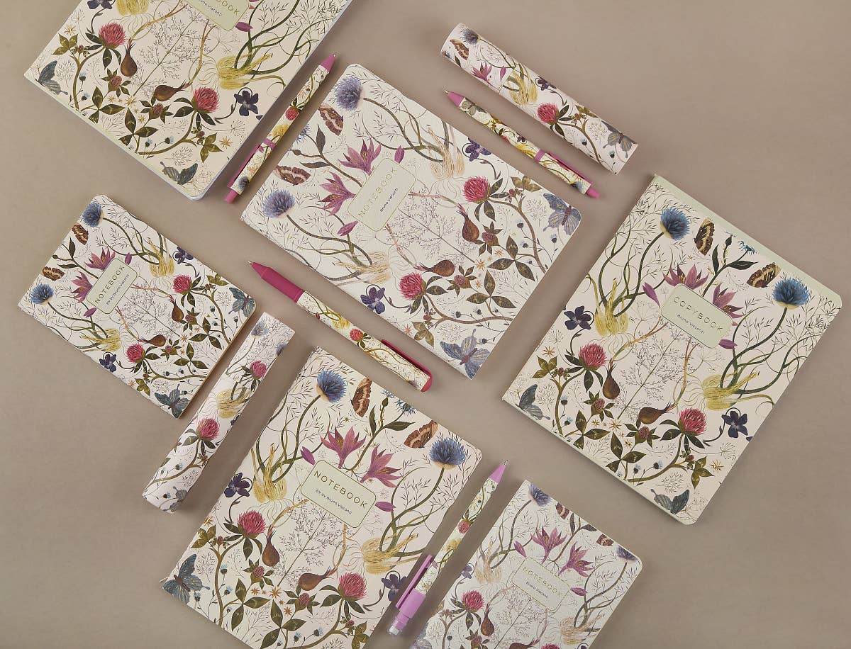 A6 Passport Notebook -Symmetrical Flora