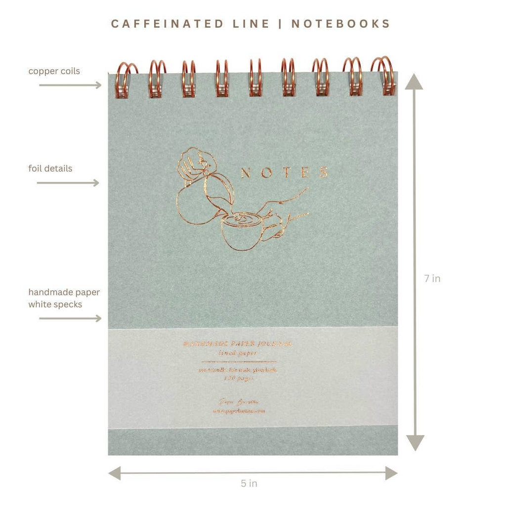 Journal Notebook Notepad | Grey Recycled Handmade Paper