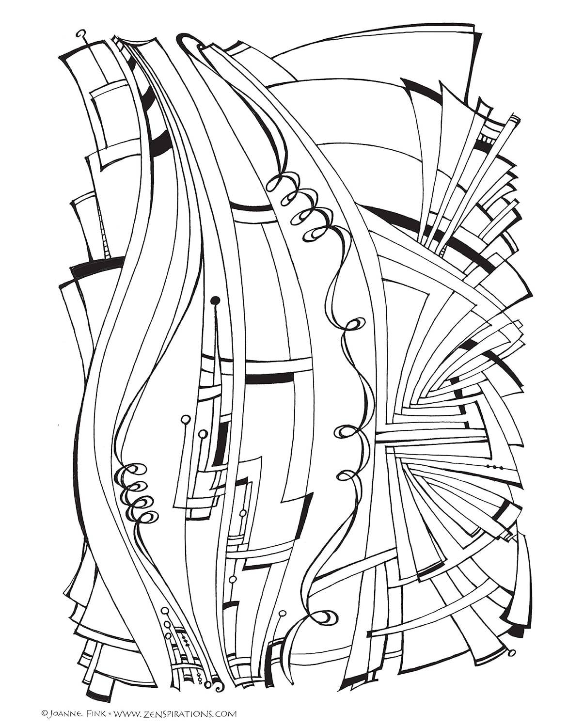 Zenspirations(R) Coloring Book Abstract & Geometric Designs