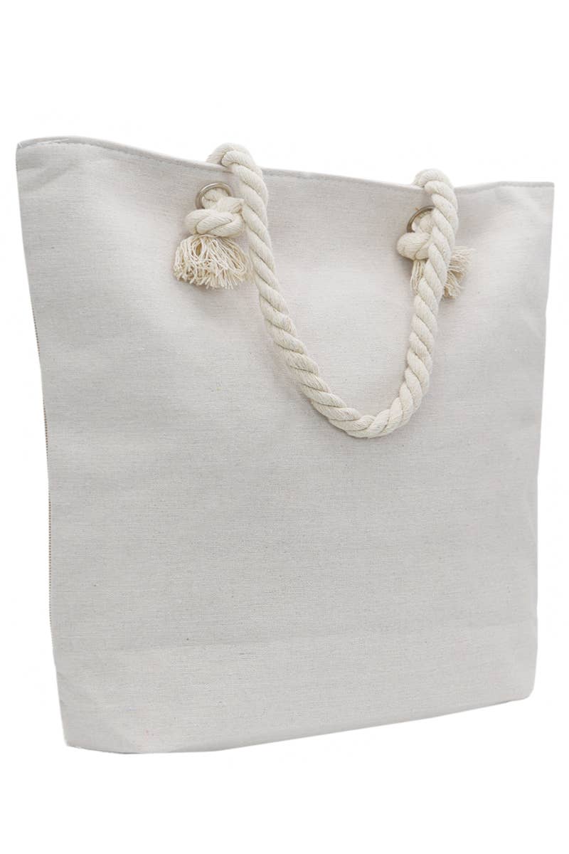 Lucky Elephant Tapestry Canvas Tote Bag