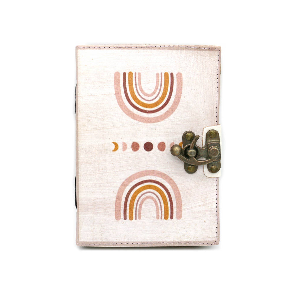 Bohemian Rainbow Blank Leather Journal (5 x 7 in.)