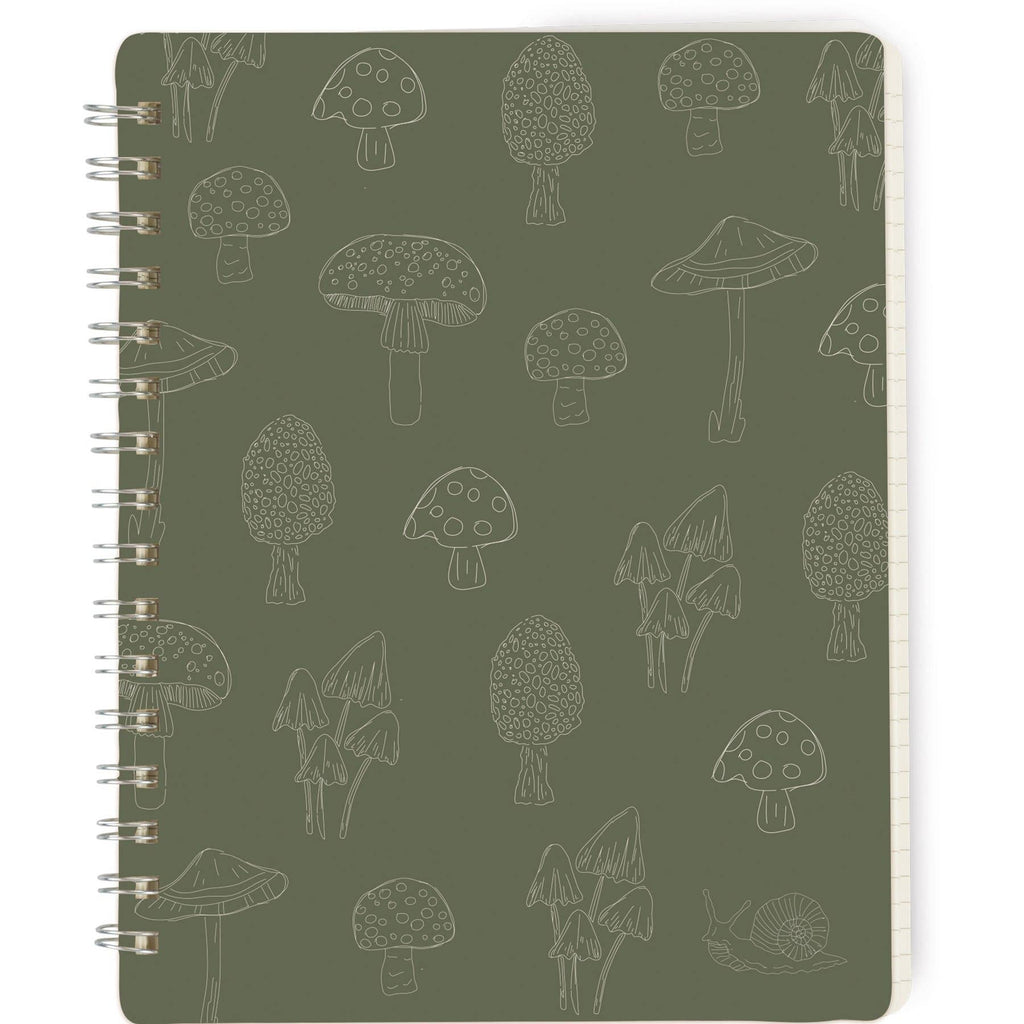 Mushrooms Spiral Notebook