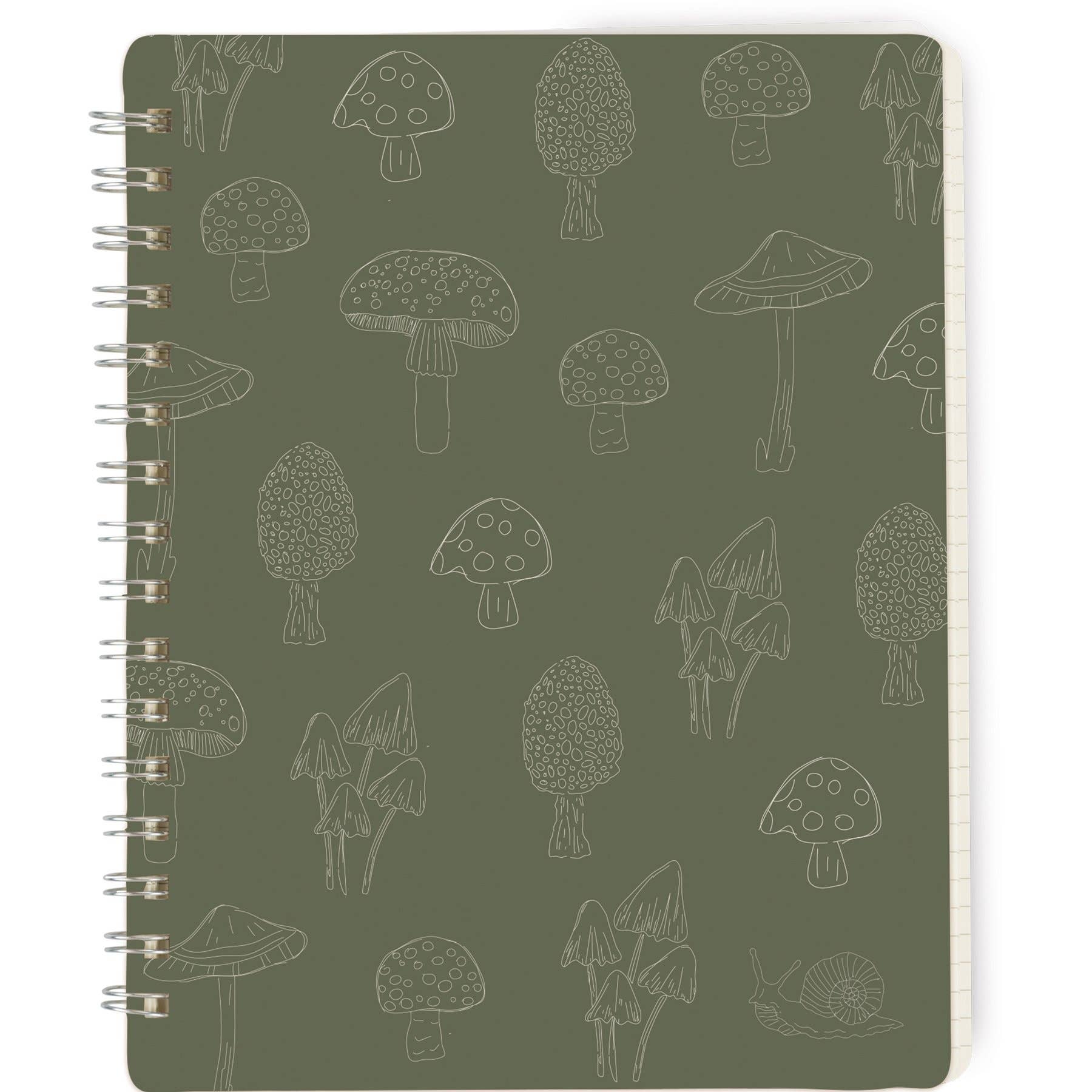 Mushrooms Spiral Notebook