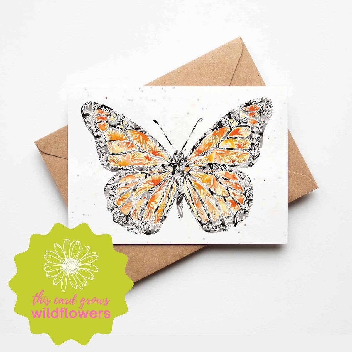 Monarch Butterfly Plantable Greeting Card