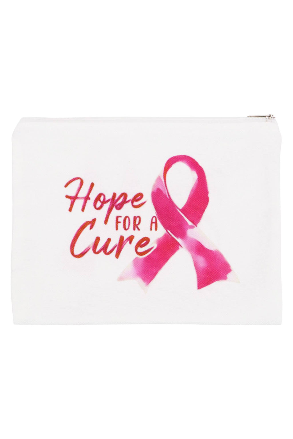 Breast Cancer Awareness Zipper Clutch Purse Bag