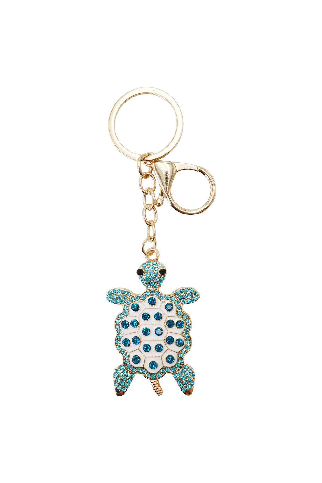Colorful Turtle Enamel Bling Rhinestone Key Chain