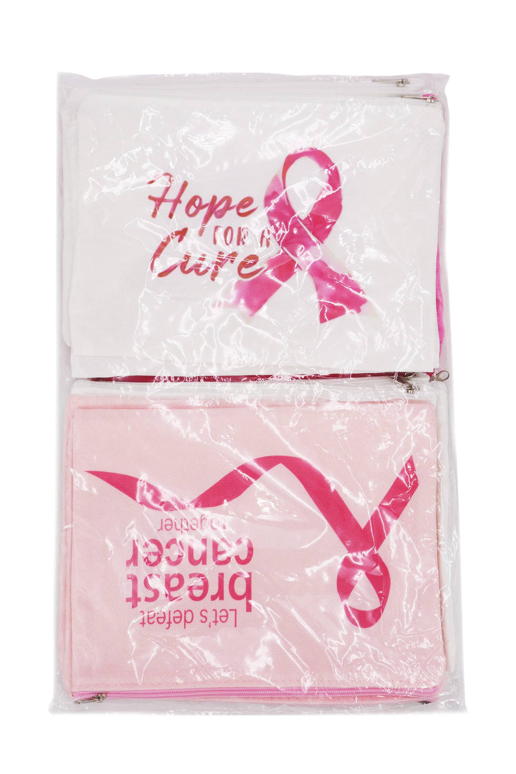 Breast Cancer Awareness Zipper Clutch Purse Bag