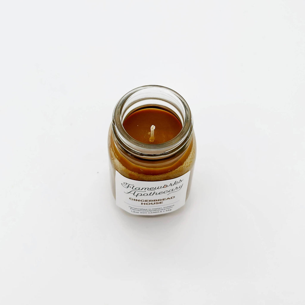 Gingerbread House 1.5 oz Mini Mason Jar Candle