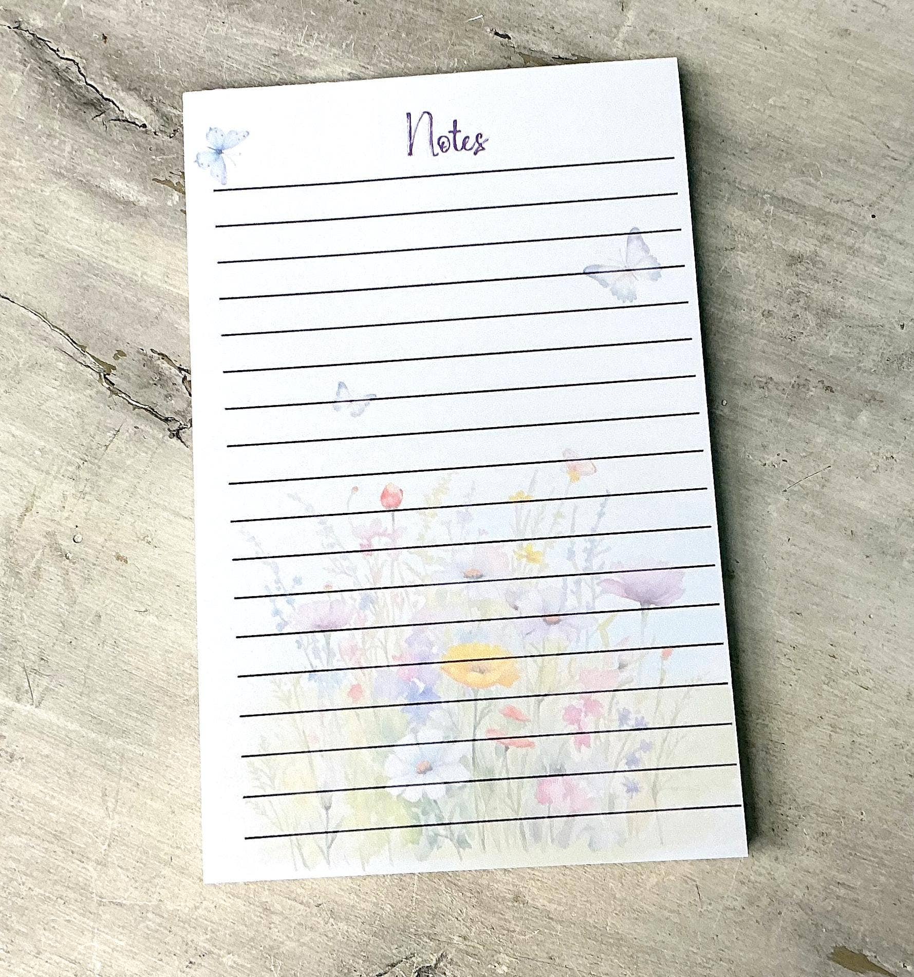 Butterfly Wildflower Meadow Notepads - Eco-Friendly Stationery