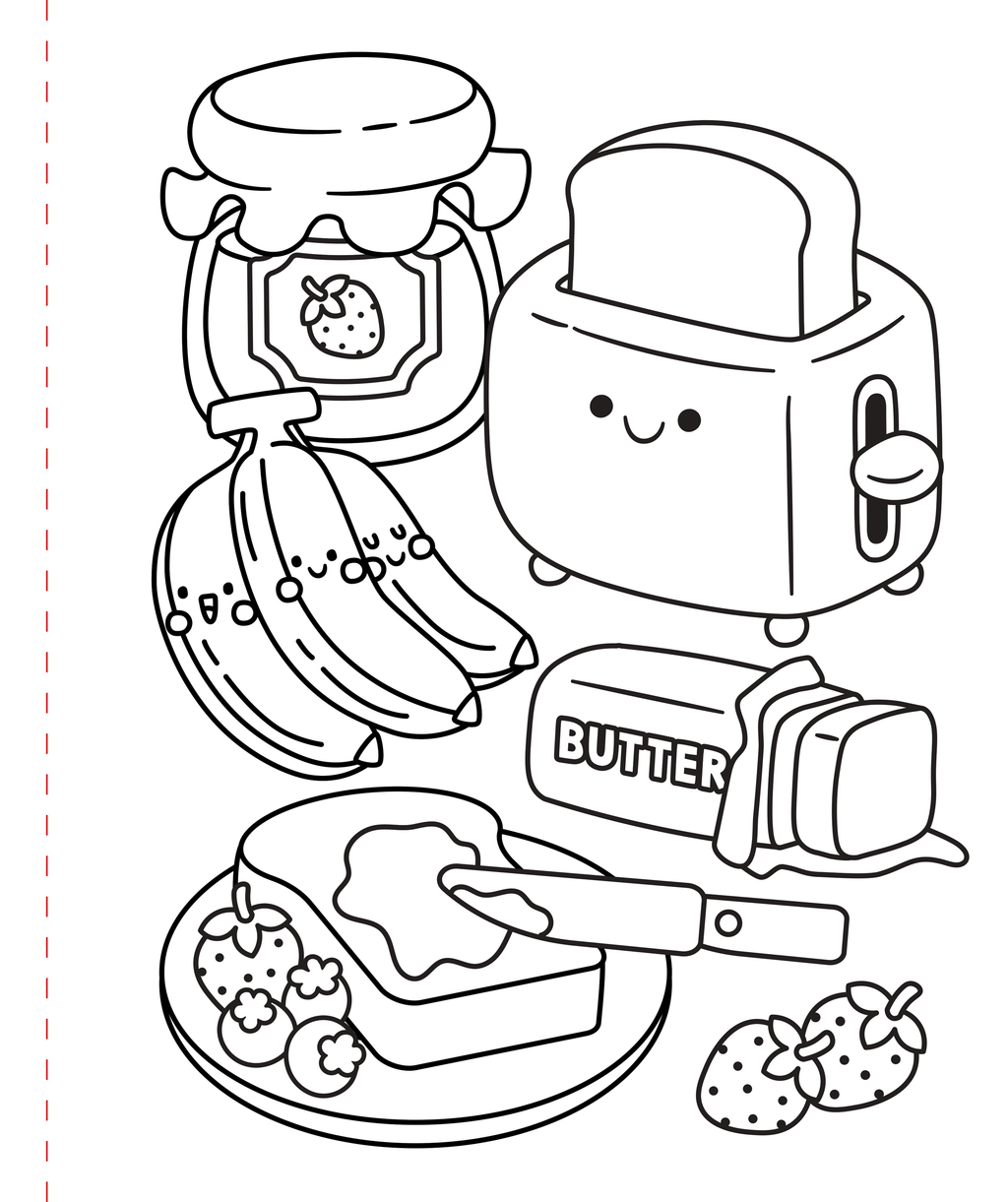 Large Print Coloring Book - Cozy & Comfy
