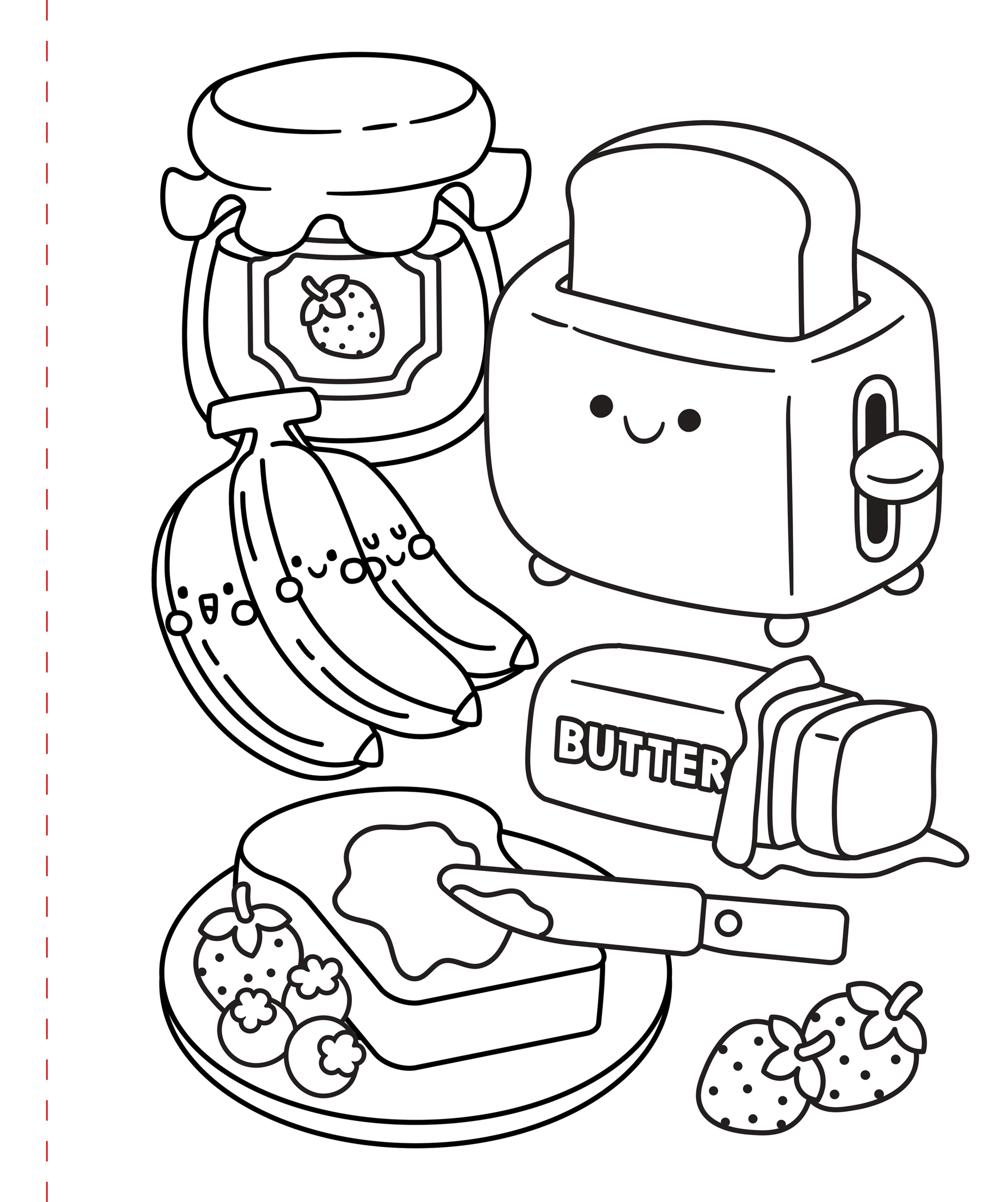 Large Print Coloring Book - Cozy & Comfy