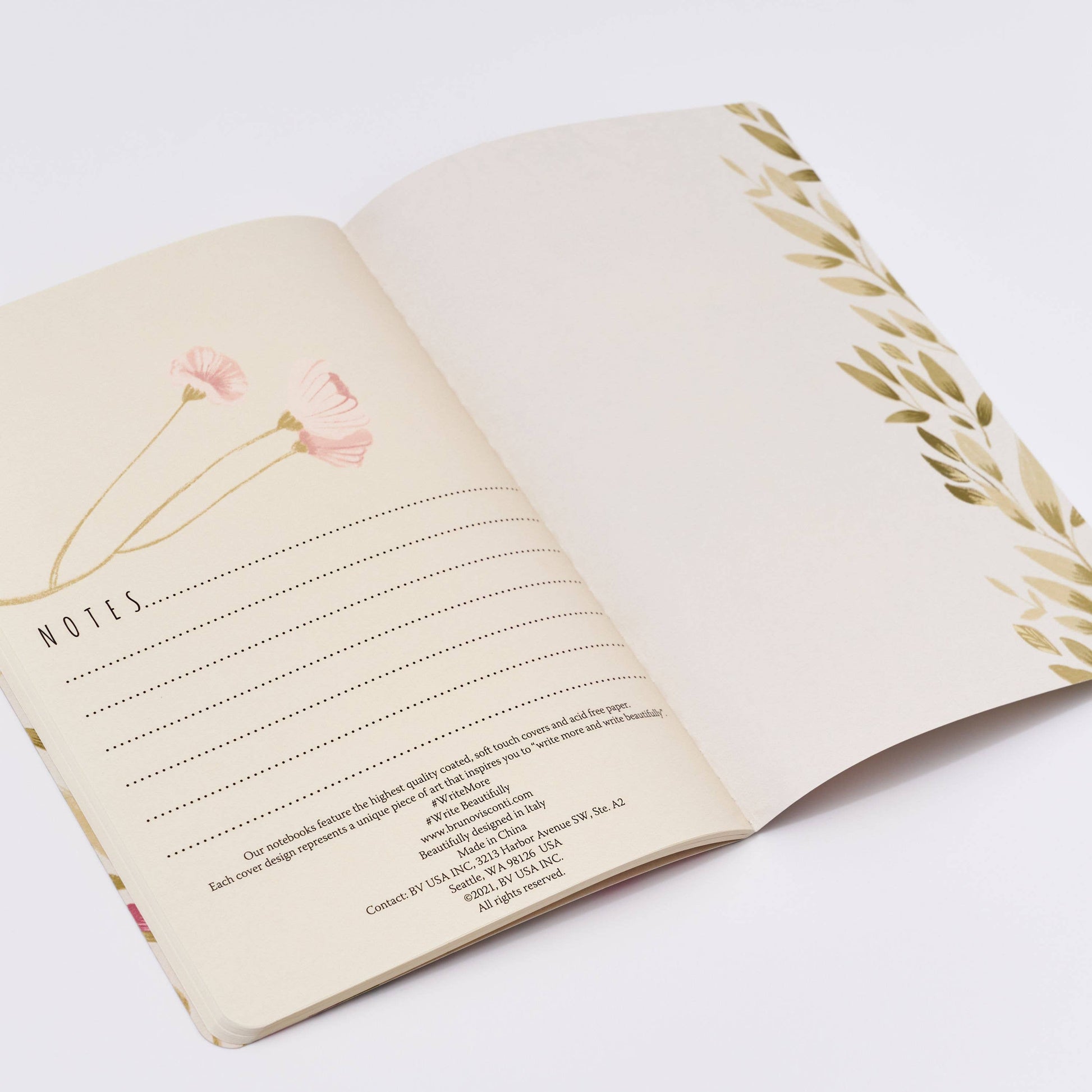 Spring Flowers Notebook a5